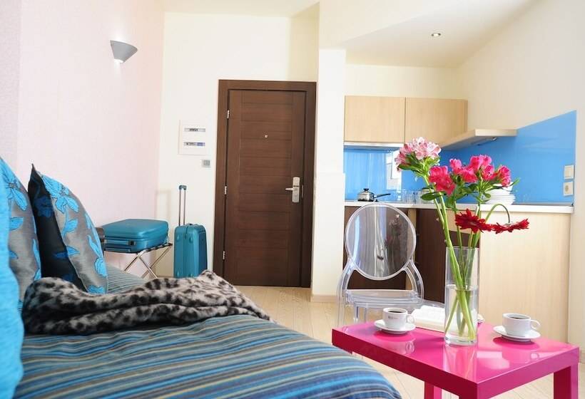 침실 1개 아파트 측면 바다 전망, Steris Elegant Beach Hotel & Apartments