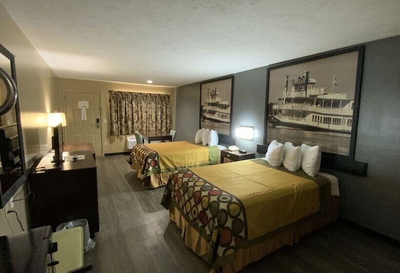Номер Стандарт 2 Двуспальные Кровати, Super 8 By Wyndham Kosciusko