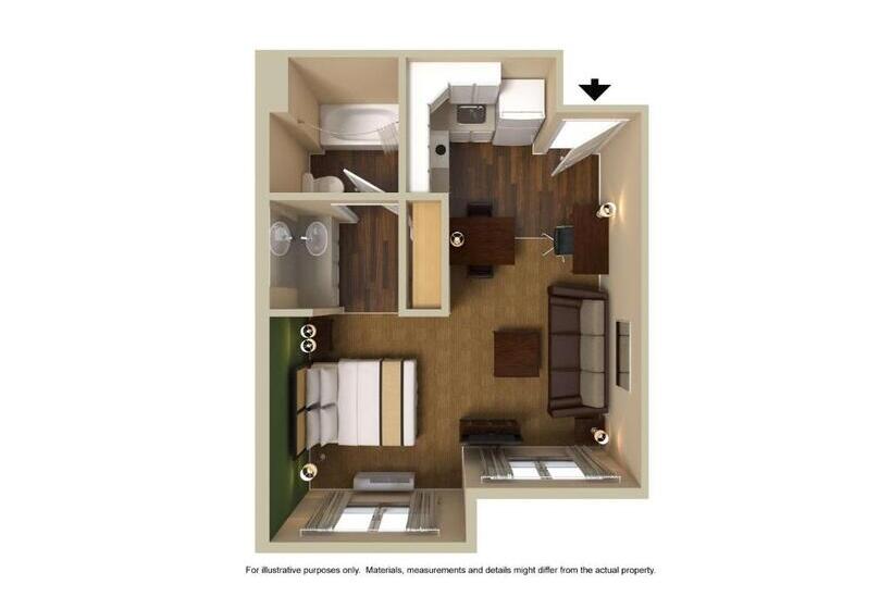 Студия Deluxe, Extended Stay America Select Suites   Chicago   Lombard   Oakbrook