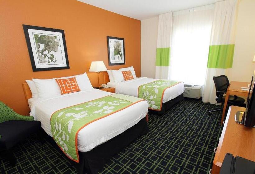带2个双人床的标准工作室, Fairfield Inn & Suites By Marriott Killeen