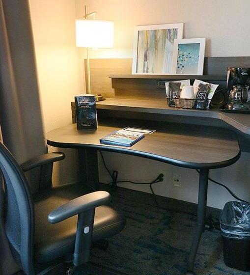 带大床的标准工作室, Fairfield Inn & Suites Des Moines Airport