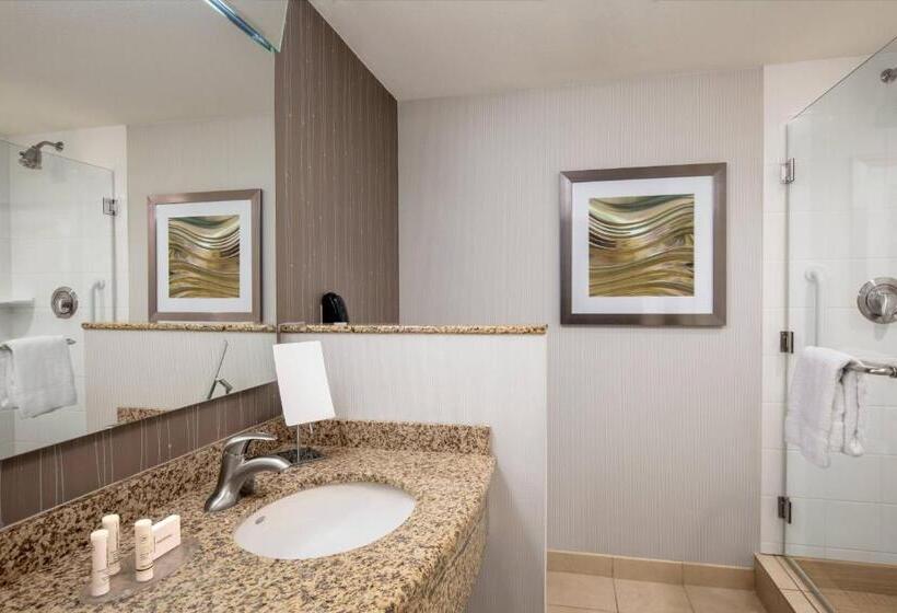 带大床的标准间, Courtyard By Marriott Dallas Allen At Allen Event Center