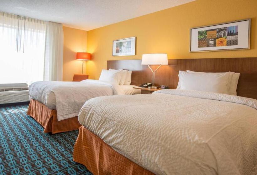 ２ダブルベッドのスタンダードルーム, Fairfield Inn & Suites By Marriott Columbus