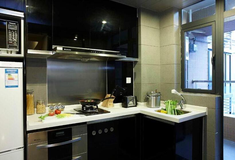 آپارتمان 2 خوابه, Dan Executive Hotel Apartment Zhujiang New Town Freeshuttle Bus To Cantonfair Duringcanton Fair Peri