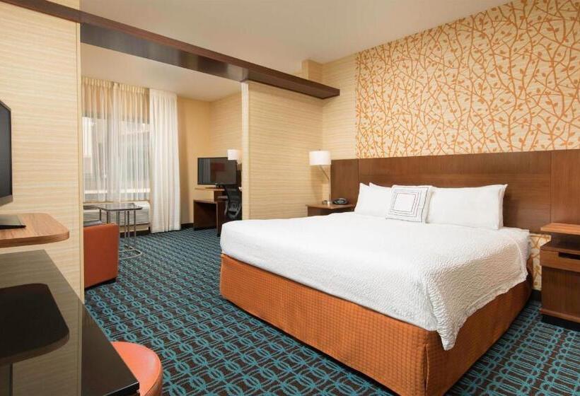 带大床的标准工作室, Fairfield By Marriott Inn & Suites Knoxville Turkey Creek