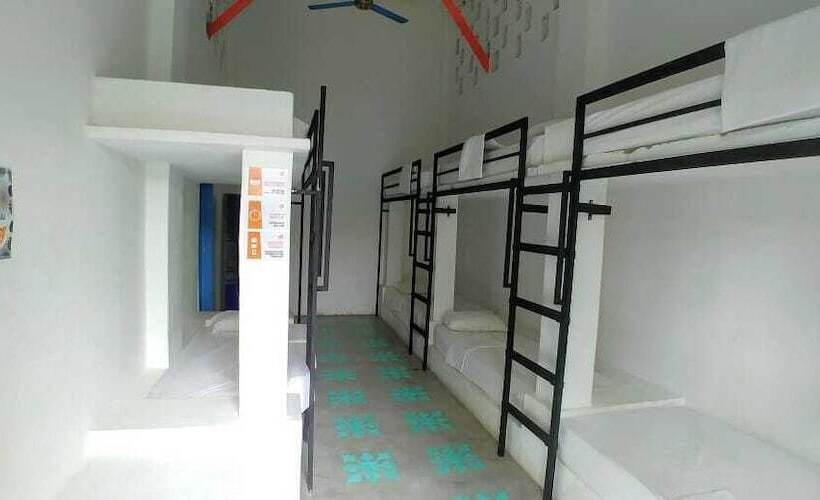 Кровать в Общей Комнате, Media Luna Hostel