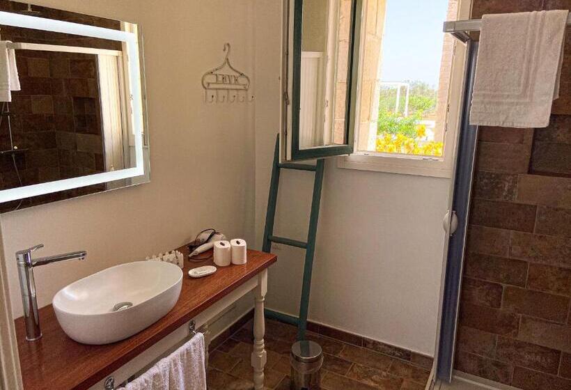 غرفة قياسية رباعية مطلة على الحديقة, Podere Carafa
