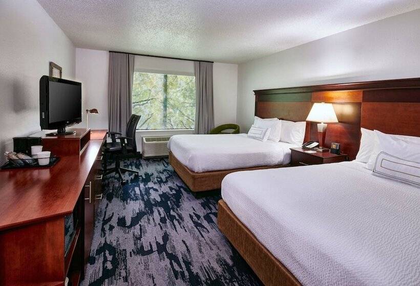 스탠다드 룸 더블 침대 2개, Fairfield Inn & Suites Detroit Livonia