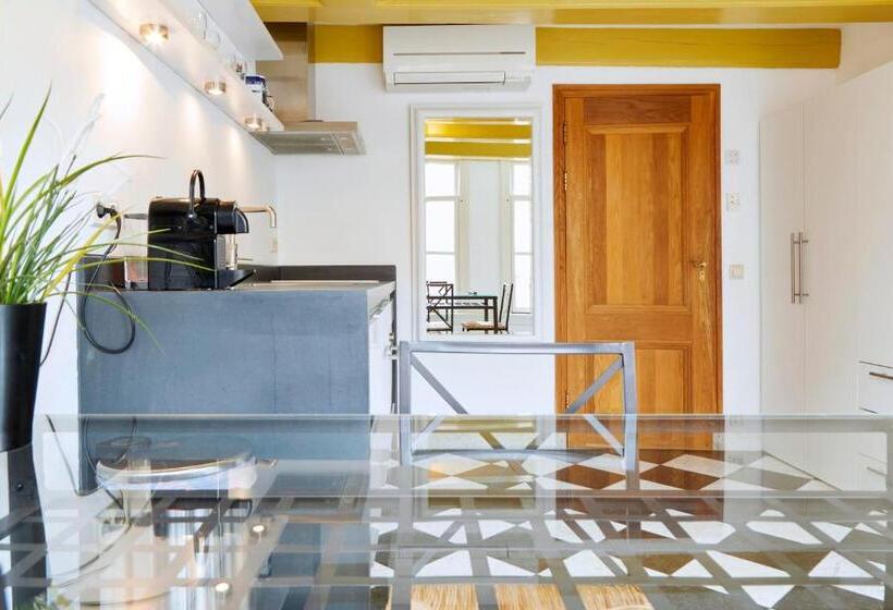 اتاق لوکس با تخت بزرگ, Modern Canal House Loft   City Center