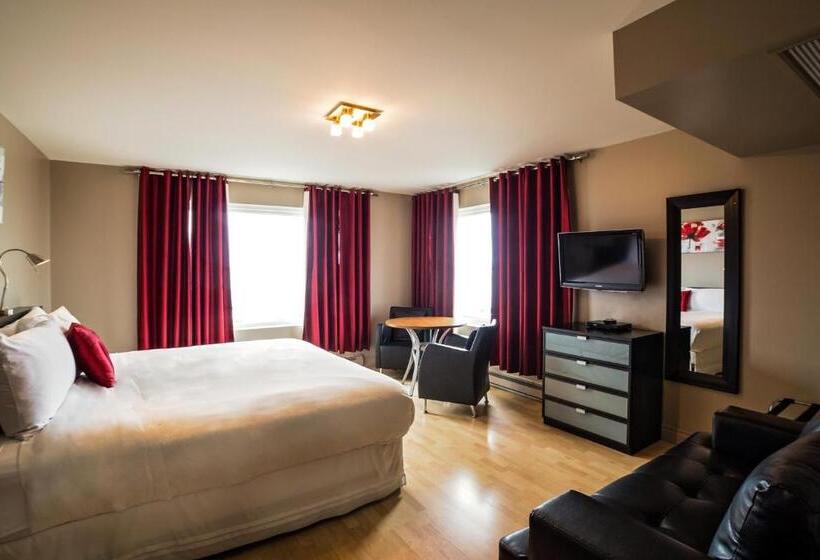 디럭스 룸 킹사이즈 침대, Hôtel Saint Germain Rimouski