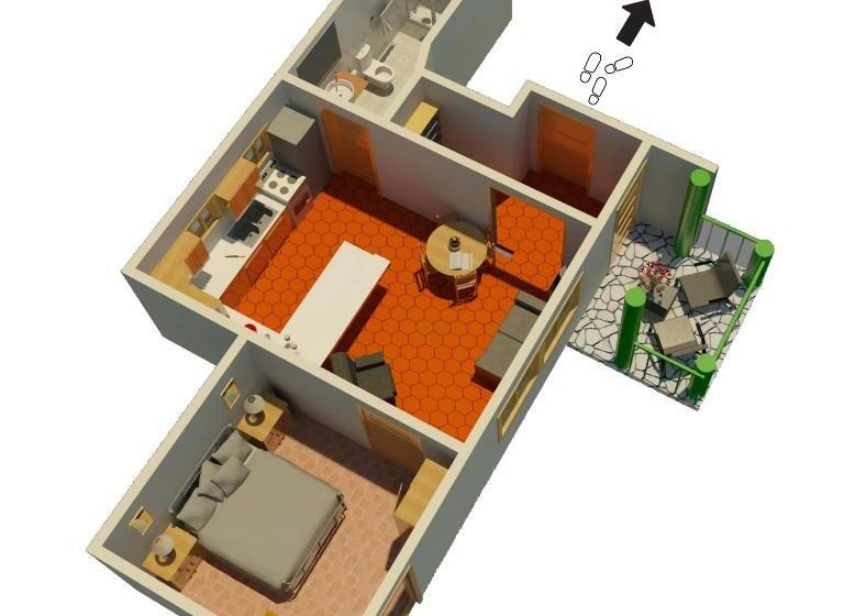 2 Bedroom Apartment Garden View, Boutique Hotel Las Cascadas
