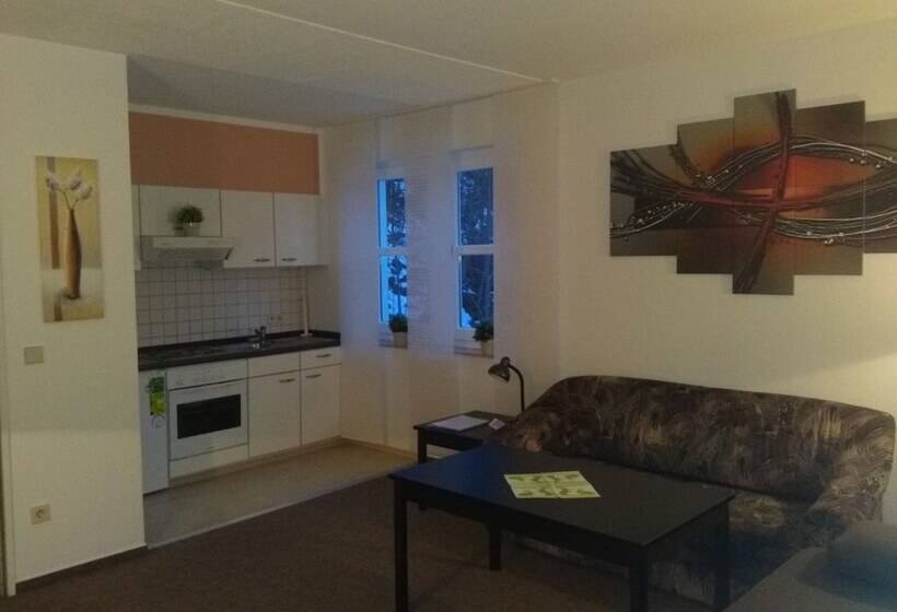 Апартаменты 1 Спальня, 4 Sterne Apartmenthaus Glück Auf