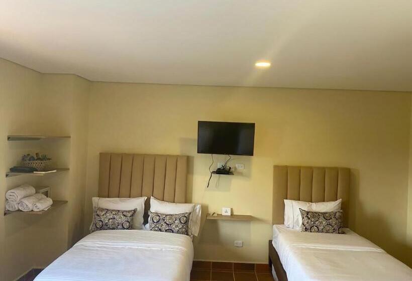 اتاق استاندارد با 2 تخت دوبل, Ayenda Hotel Bambu Guatape