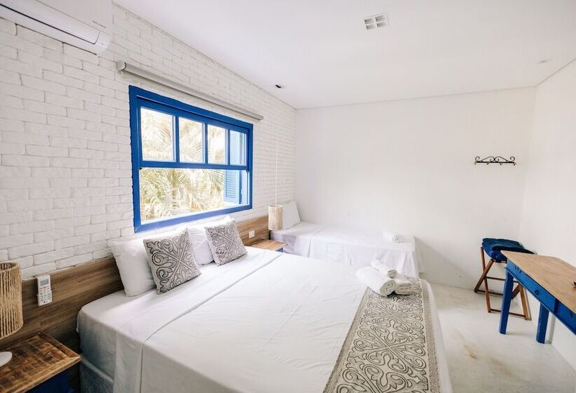 Quarto Triplo Estandar, Pousada Villa Santô