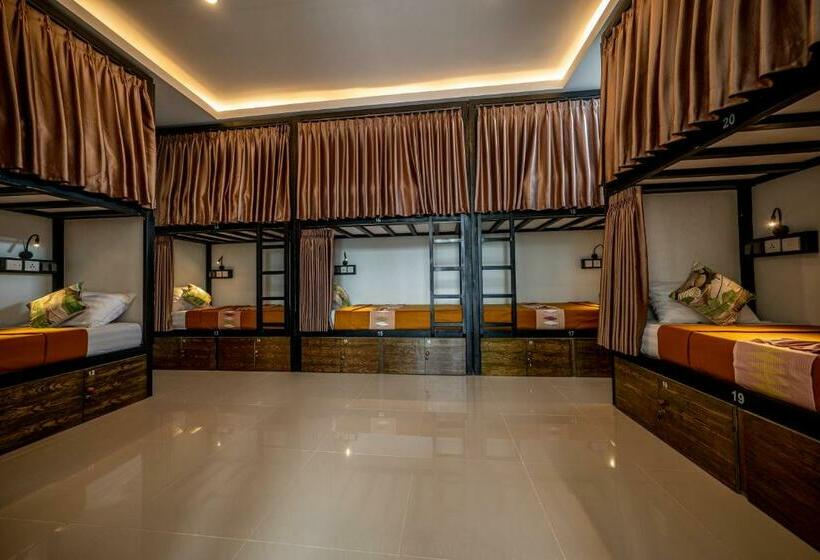 سرير فى غرفة مشتركه, The Moon Hostel
