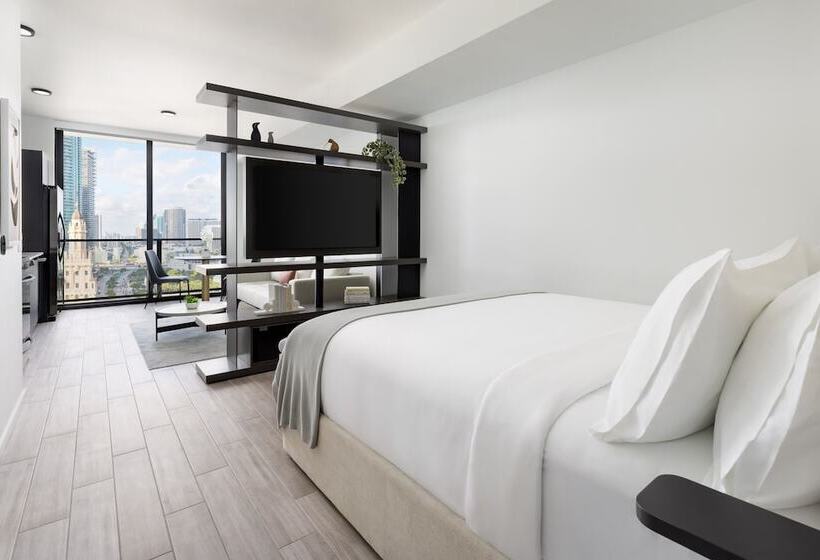 带大床的标准工作室, The Elser Hotel Miami, An All Suite