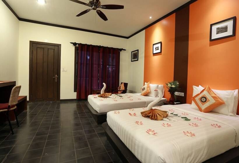 코티지 풀장 전망, Residence Indochine D'angkor