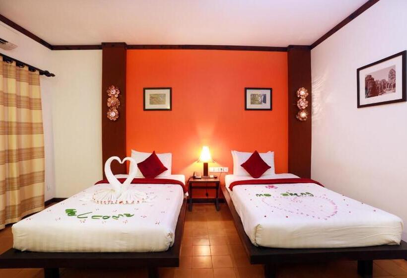 코티지 풀장 전망, Residence Indochine D'angkor