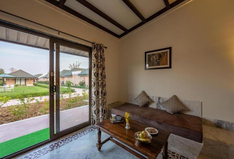 Вилла 1 Спальня Вид на Сад, Aangan Resort Ranthambhore   A Private Pool Villa
