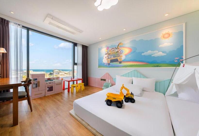 اتاق استاندارد با چشم‌انداز دریا, Grabel Hotel Jeju