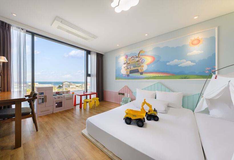 اتاق استاندارد با چشم‌انداز دریا, Grabel Hotel Jeju