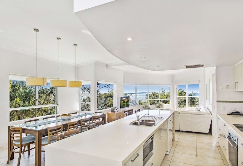 شقة 3 غرف مطلة على البحر, The Lookout Resort Noosa