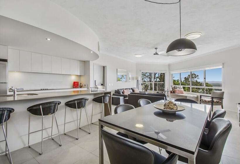 3침실 디럭스 아파트 바다 전망, The Lookout Resort Noosa