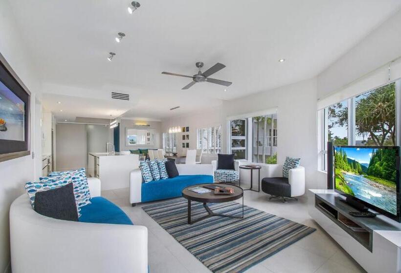 3침실 디럭스 아파트 바다 전망, The Lookout Resort Noosa