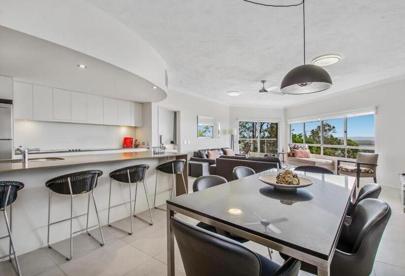 1침실 디럭스 아파트 바다 전망, The Lookout Resort Noosa