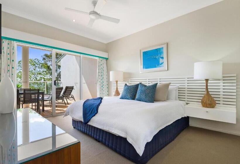 1침실 디럭스 아파트 바다 전망, The Lookout Resort Noosa
