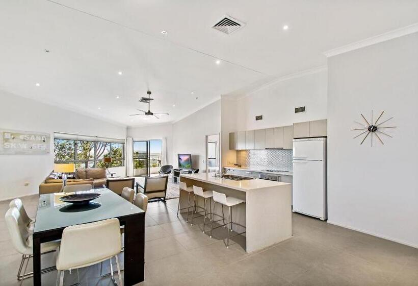 3침실 디럭스 아파트 바다 전망, The Lookout Resort Noosa