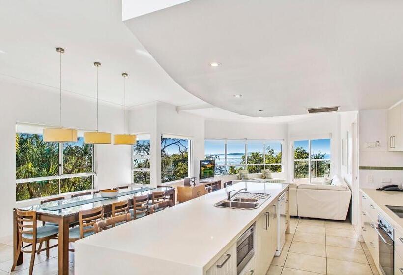 1침실 디럭스 아파트 바다 전망, The Lookout Resort Noosa