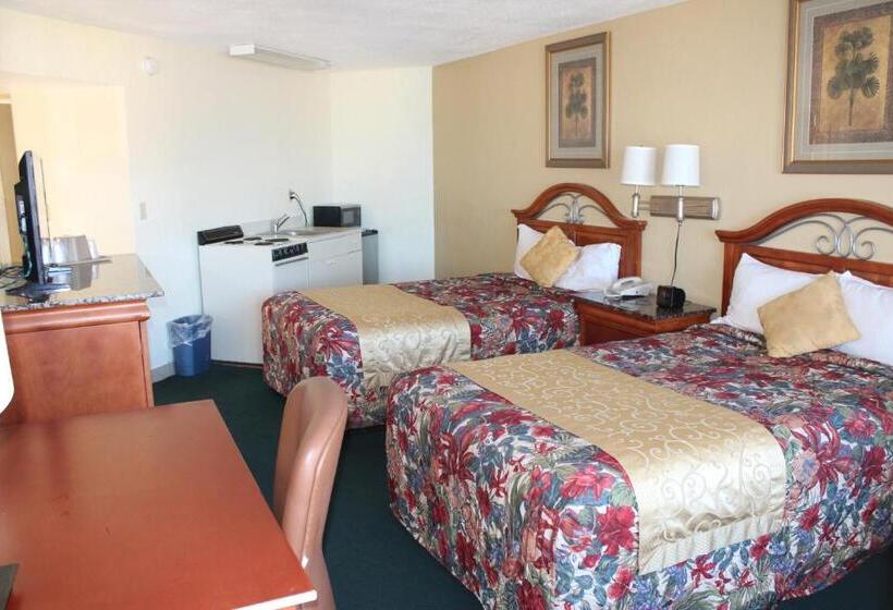 스탠다드 룸 더블 침대 2개, Grand Prix Motel Beach Front