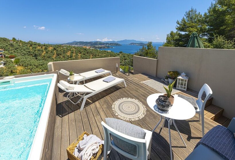 带海景及2个卧室的复式公寓, Skiathos Gea Villas