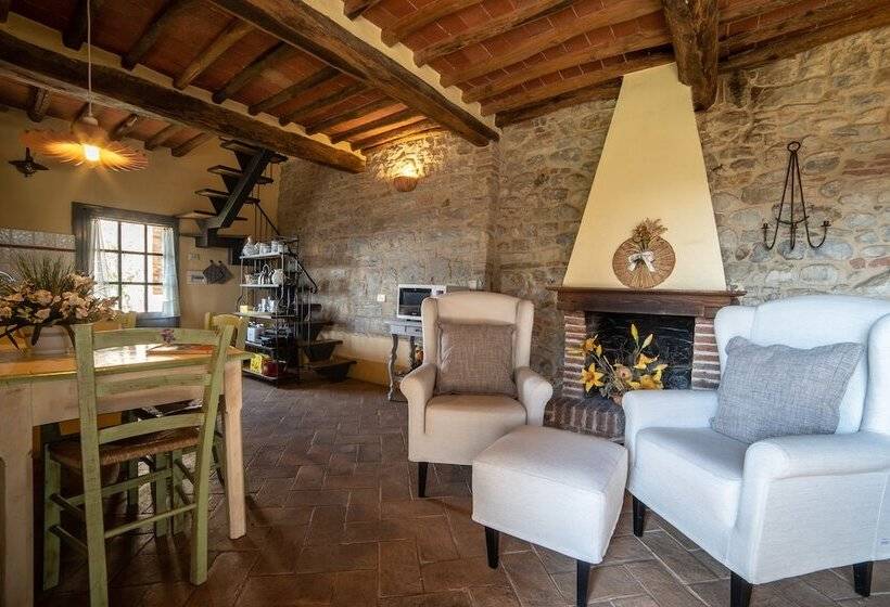 景色の見える一ベッドルームアパートメント, La Pieve Marsina