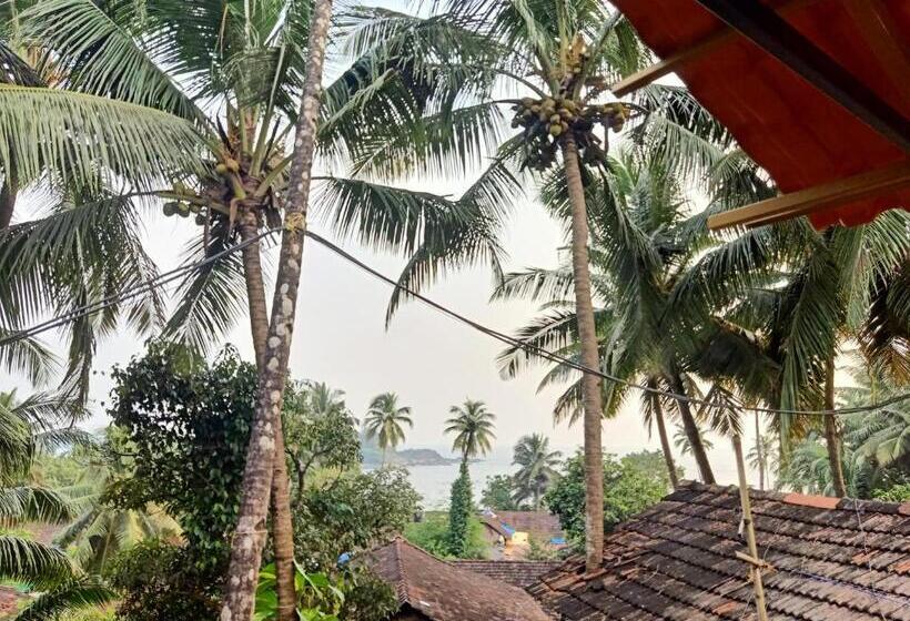 带海景的豪华间, Shiv Sai Huts