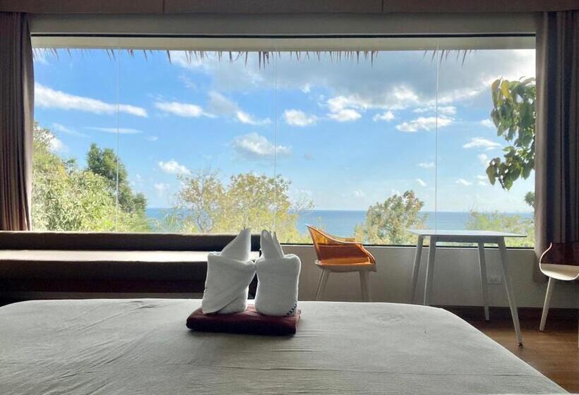 Deluxe Room View Sea with Balcony, Tantawan Sea View Residence 山海居