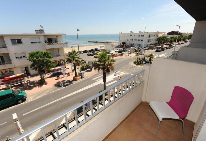 バルコニー付きスタンダードルーム, Hôtel Du Midi Plage