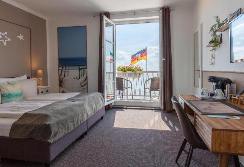 스탠다드 발코니 룸 바다 전망, Akzent Strandhotels Seestern, Delphin & Lachs