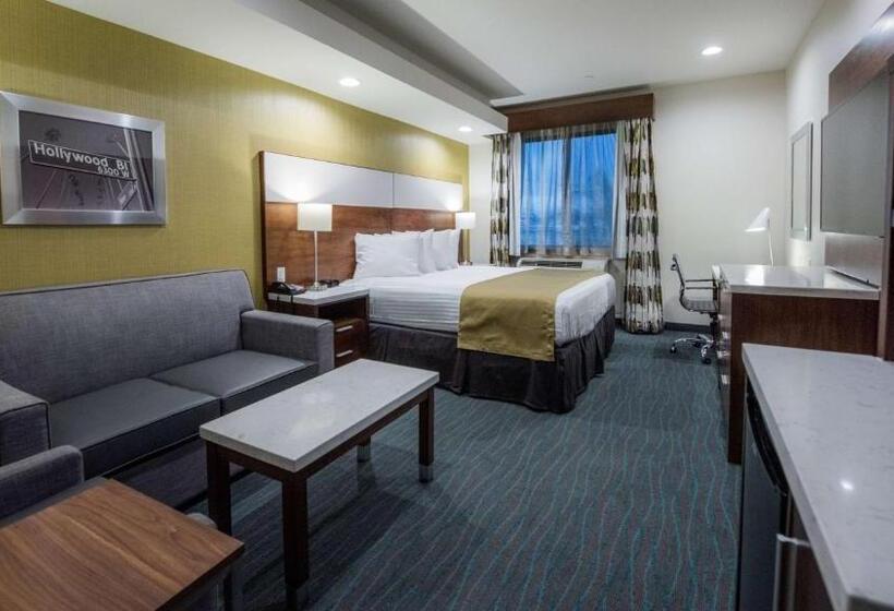 适合残疾人士使用的带超级大床的标准间, Best Western Plus Gardena Los Angeles Inn & Suites