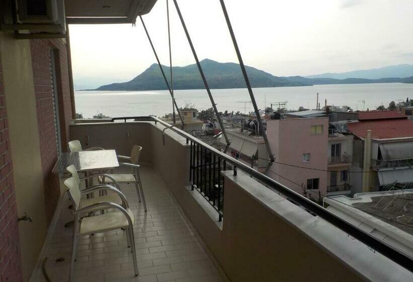 침실 1개 바다 전망 아파트, Kallithea