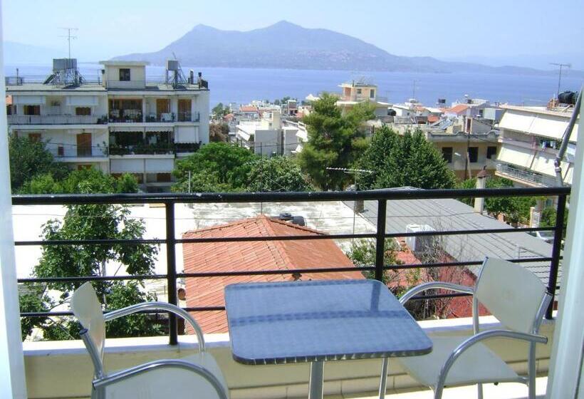침실 1개 바다 전망 아파트, Kallithea