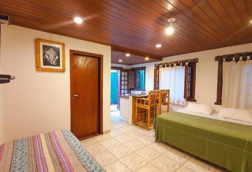 Трехместный Номер Стандарт с Балконом, Pousada Pura Vida Maresias