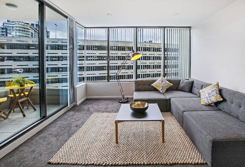 발코니가 있는 2 베드룸 아파트, Melbourne Holiday Apartments Flinders Wharf