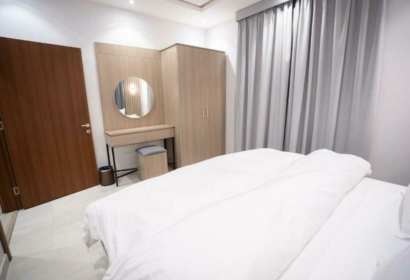 آپارتمان 1 خوابه, البرج الازرق شقق فندقية Alburj Alazraq