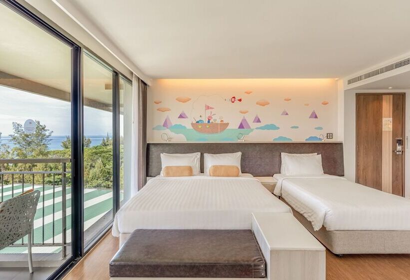 اتاق خانوادگی با چشم‌انداز دریا, Sand Dunes Chaolao Beach Resort