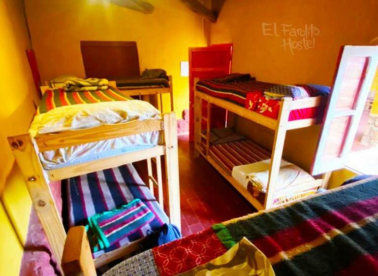 Кровать в Общей Комнате, El Farolito Hostel