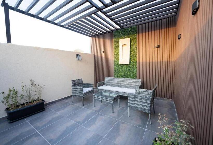 آپارتمان 1 خوابه با تراس, شقق درر السكنية تصميم إيطالي مريح في قلب الرياض دخـول ذاتي