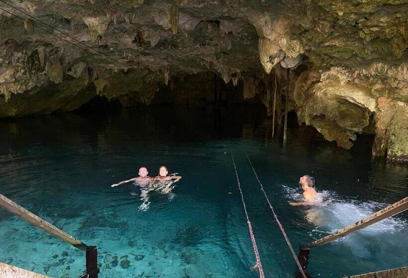 スタンダードルーム, Room In Lodge   Eco Lush Double Mayan Dome Cenote And Bikes