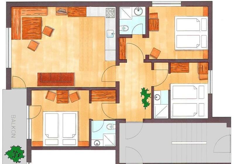 Apartamento 3 Dormitórios, Haus Sonnberg